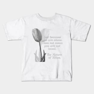 The Nature of Tulips by Cecile Grace Charles Kids T-Shirt